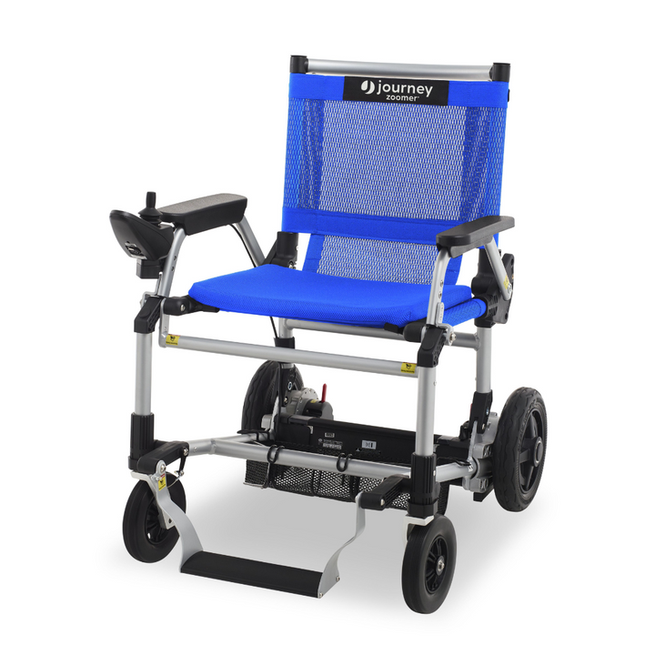 Journey Zoomer Folding Power Chair - Blue