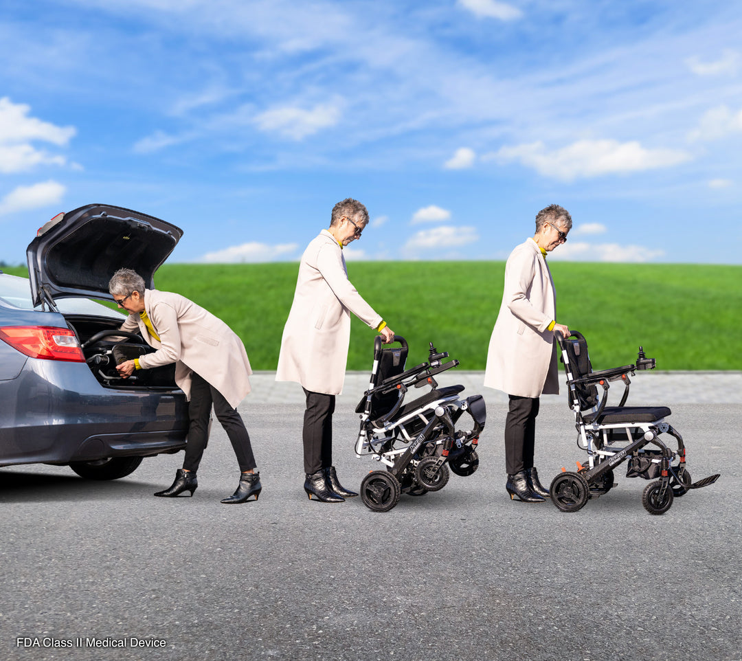 Jazzy Carbon Black Power Travel Chair