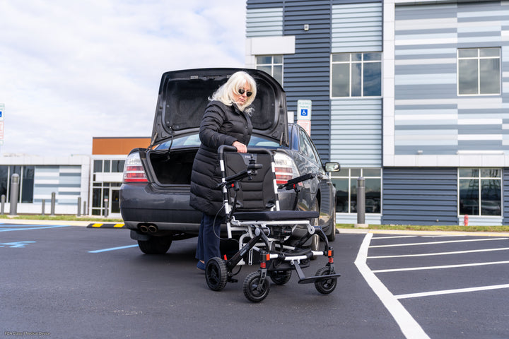 Jazzy Carbon Black Power Travel Chair