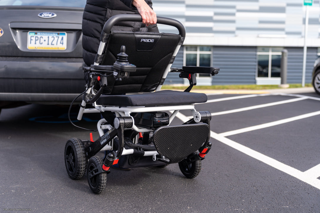 Jazzy Carbon Black Power Travel Chair