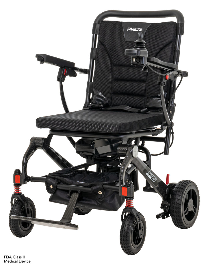 Jazzy Carbon Black Power Travel Chair