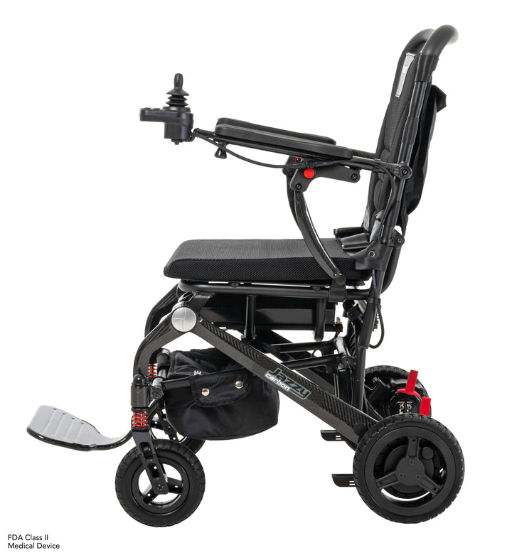 Jazzy Carbon Black Power Travel Chair