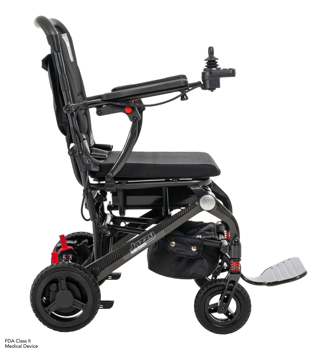 Jazzy Carbon Black Power Travel Chair