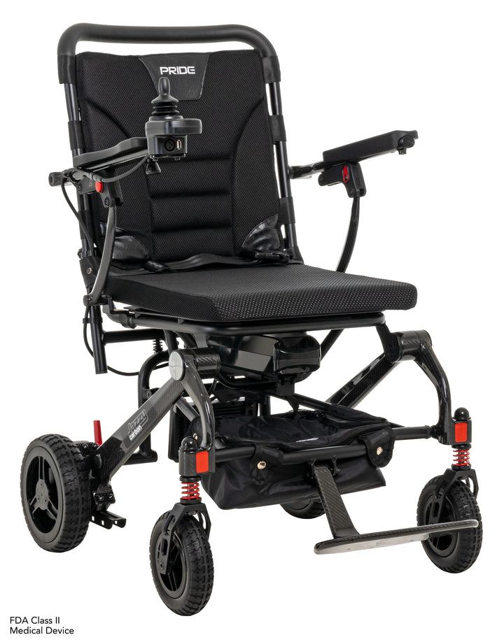 Jazzy Carbon Black Power Travel Chair