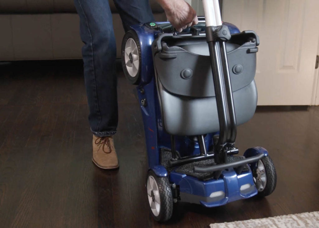 Transport 4 Wheel Automatic Electric Scooter - Sapphire Blue