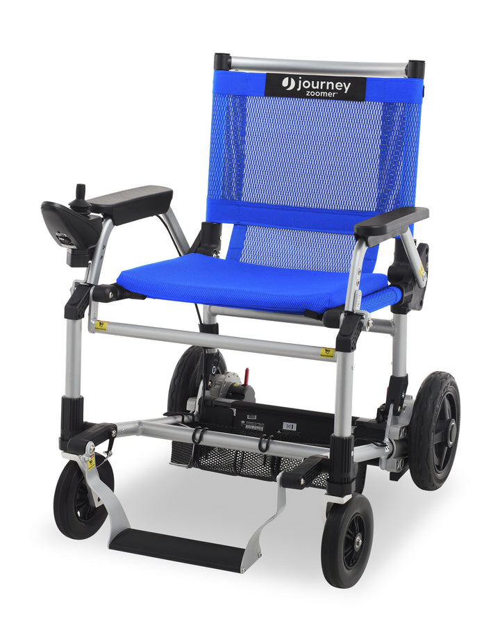 Journey Zoomer Folding Power Chair - Blue