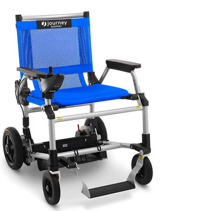 Journey Zoomer Folding Power Chair - Blue